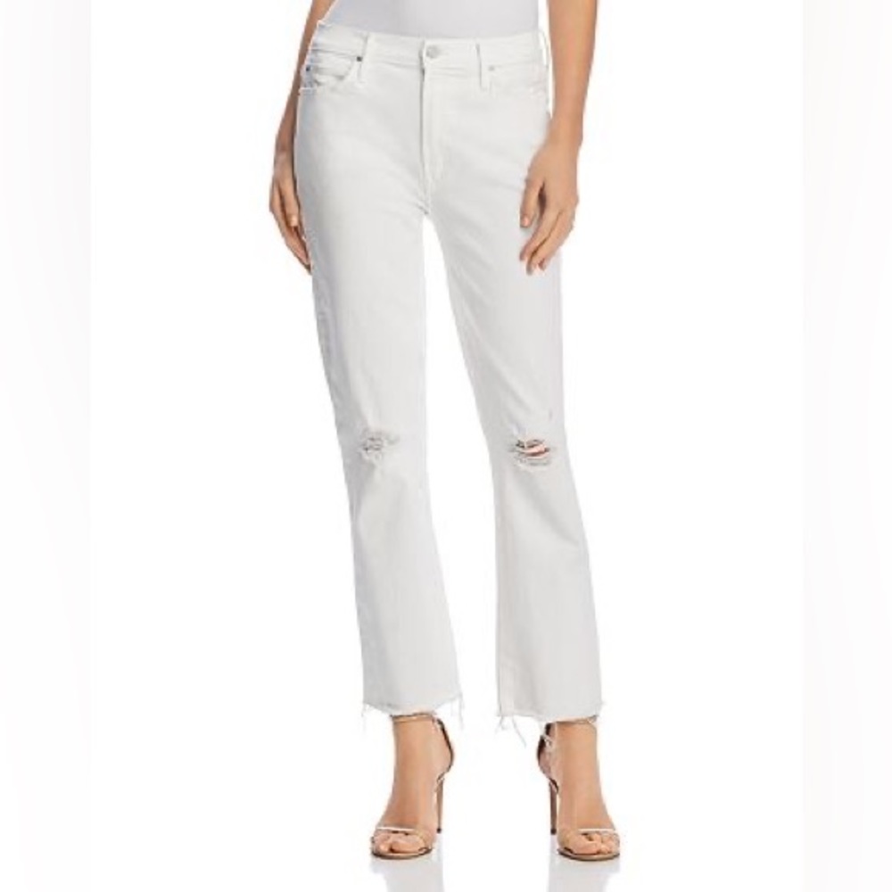 MOTHER High Waisted Ankle Fray Size 25